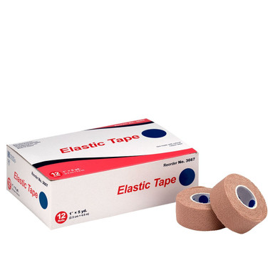 1"x5 yd. Elastic Tape, 12/box 90885