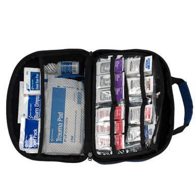 50 Person, ANSI A+ 216-piece Fabric Hardshell First Aid Kit 91062