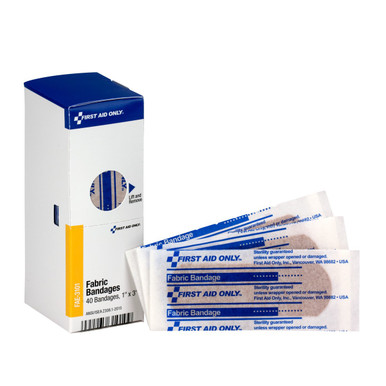 SmartCompliance Refill 1"x3" Adhesive Fabric Bandage, 40 Per Box FAE-3101