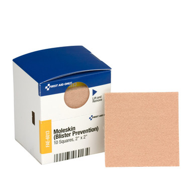 SmartCompliance Refill 2" x 2" Moleskin Blister Prevention, 10 per Box FAE-6013