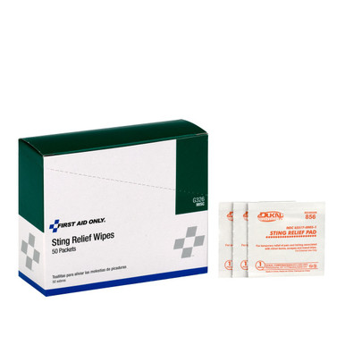 Sting Relief Wipes, 50 Per Box G326