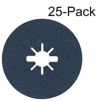 Bosch Genuine 25 pc. 4-1/2" 80 Grit X-LOCK Medium Grit Abrasive Fiber Discs - 2610053338