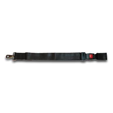 Backboard Strap 5ft w/Seatbelt Buckle and Metal Swivel Clips Black 911-76714BK
