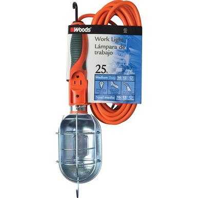 SJTW Trouble Light w/ Outlet, 16 ga, 25'