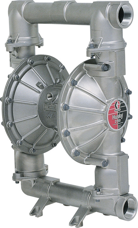 Graco Husky 2150 2 in. NPT Stainless Steel Air Diaphragm Pump w/ Nitrile Rubber Diaphragms, Balls & Seats