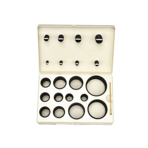 Global O-Ring Nitrile (Buna-N) Deluxe Boss O-Ring Kit with Stainless Steel Pick - 90 Duro Black - 212 Pcs (20 Sizes)