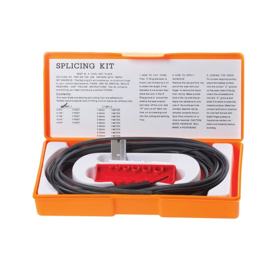 Global O-Ring Metric Nitrile (Buna-N) Splicing Kit - 70 Duro Black - 9 Pieces (1 Meter each)