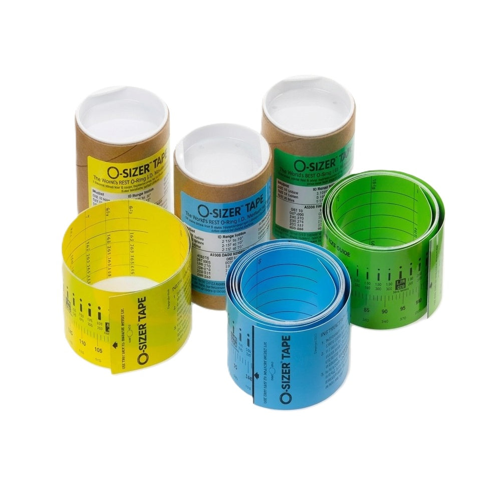 Global O-Ring Logo O-SIZER Measuring Tape - #10 Yellow