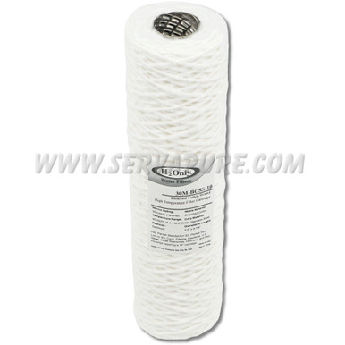 H2Only 30M-BCSS-10, 30 Micron Wound Bleached Cotton SS Core, 2.5" x 10"