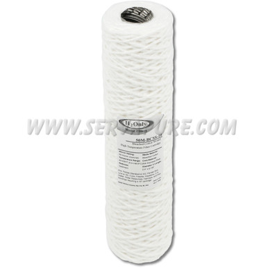 H2Only 50M-BCSS-10, 50 Micron Wound Bleached Cotton SS Core
