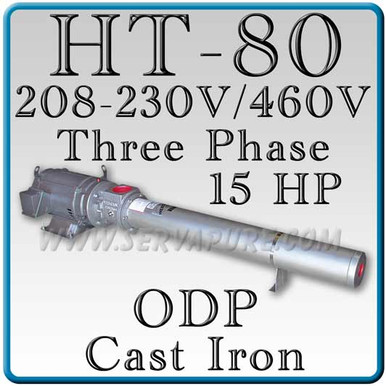 Webtrol H80B13-3PH HT Series Booster Pump, Cast Iron