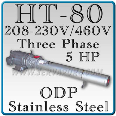 Webtrol H80B4S-3PH Stainless Steel HT Series Booster Pump, Cast Iron