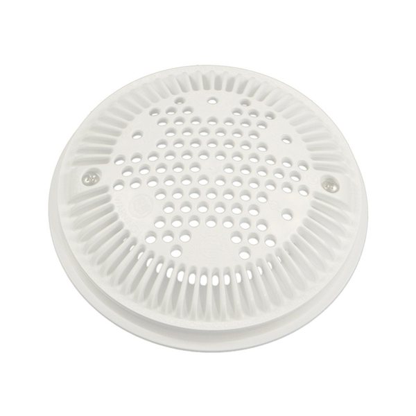 Hayward 8-Inch Round Main Drain Suction Outlet Replacement Cover, White WGX1048E