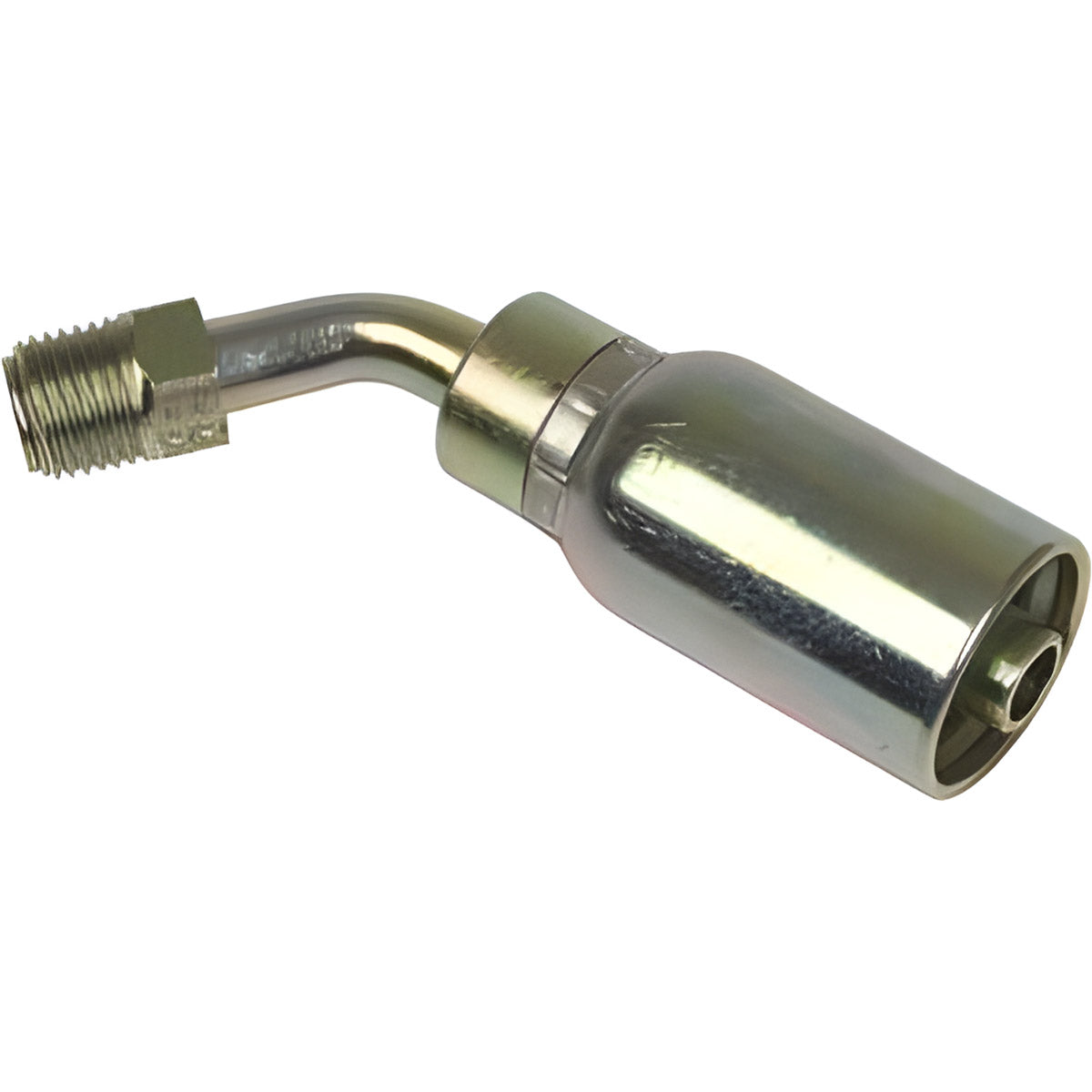 3/8 INCH HOSE X 5/8 INCH - 18 INVERTED SAE 45 MALE ELBOW - 45 SWIVEL, WHILE SUPPLIES LAST