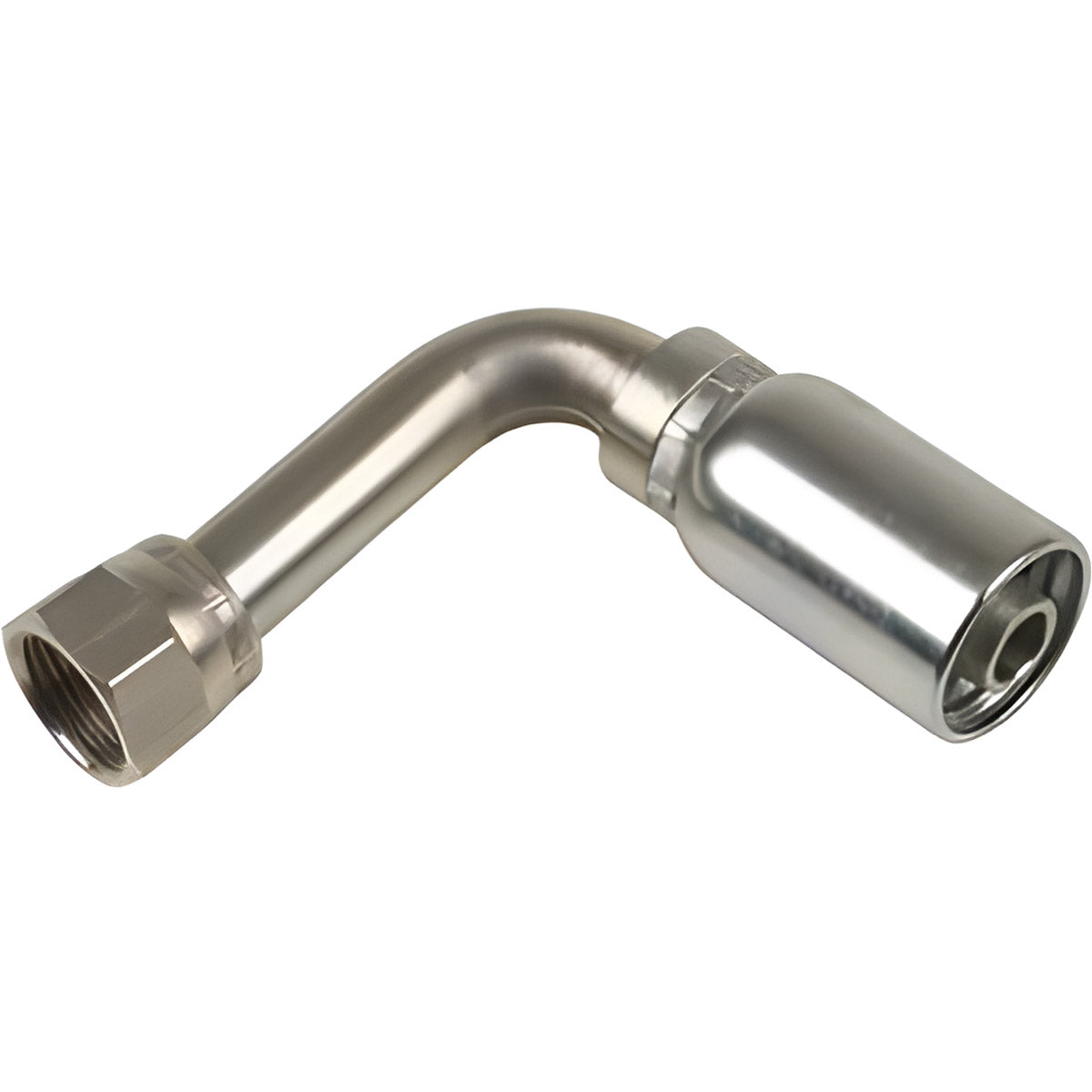 3/8 INCH HOSE X 3/4 INCH - 16 JIC FEMALE ELBOW - 90 SWIVEL
