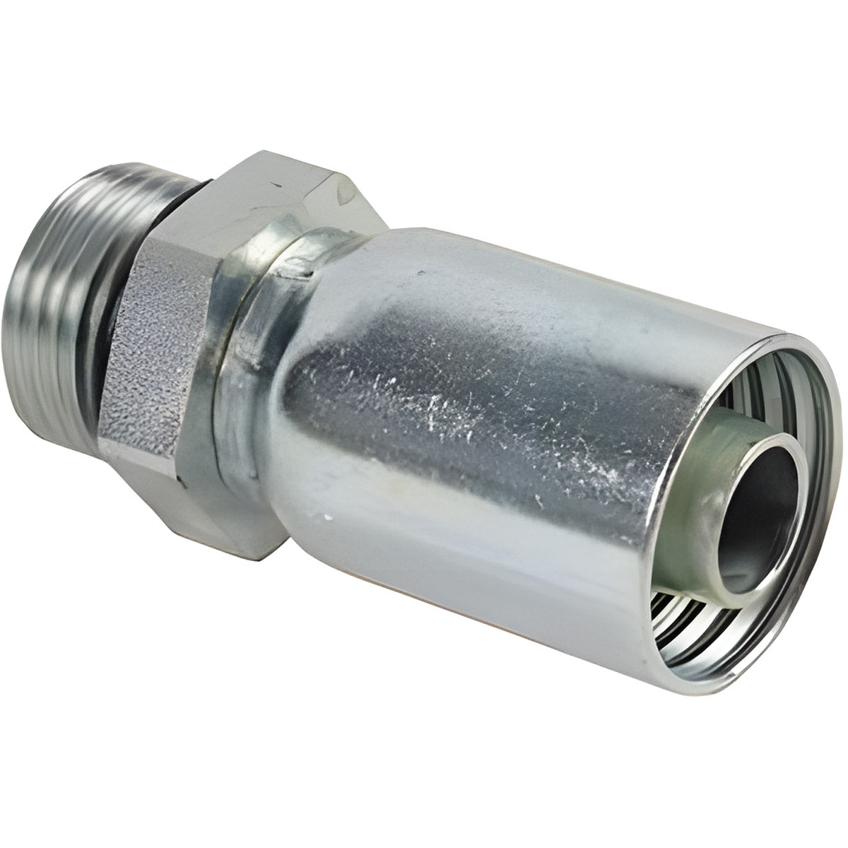 5/8 INCH HOSE X 1-1/16 INCH - 12 ORB MALE STRAIGHT RIGID