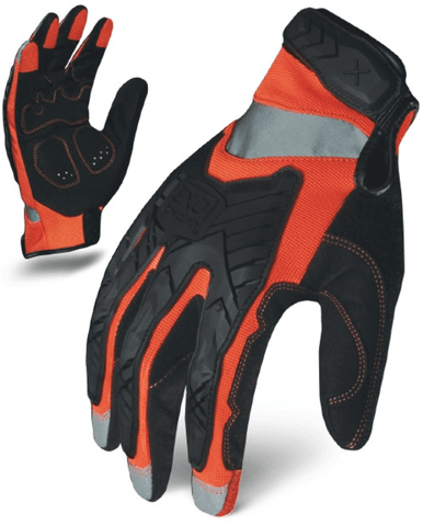 Ironclad EXO Impact Hi-Viz Gloves, Hi-Viz Orange, Medium #EXO2-HZIO-03-M (12 Pair)