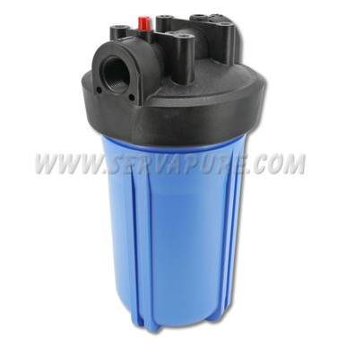 Hydronix HF45-10BLBK34PR, 10" Blue, 4.5" Body, 3/4" Black Cap Filter Housing wPR