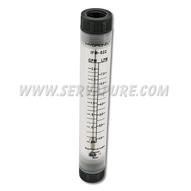 Hydronix IFM-022, Inline Flow Meter, 0.2-2 GPM GPM, 1/2" FNPT