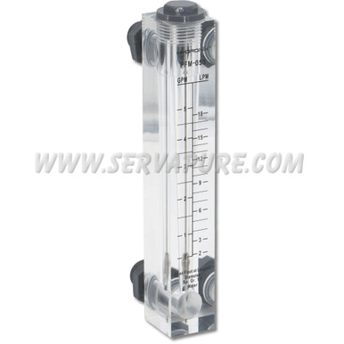 Hydronix PFM-055, Panel Mount Flow Meter, 0.5-5.0 GPM, 1/2" MNPT