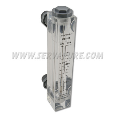 Hydronix PFM-210, Panel Mount Flow Meter, 2-10 GPM, 3/4" MNPT