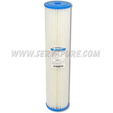 Hydronix SPC-45-2001, Sediment Pleated Cartridge, 4.5" x 20", 1 Micron