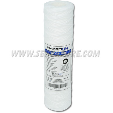 Hydronix SWC-25-1010, Sediment String Wound Cartridge, 2.5" x 9-7/8", 10 Micron
