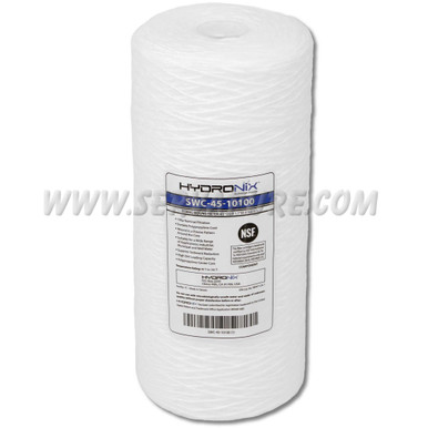 Hydronix SWC-45-10100, Sediment String Wound Cartridge, 4.5" x 9.875", 100 Micron