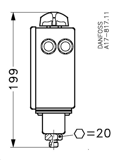 017-501966 Danfoss Pressure switch, RT1A