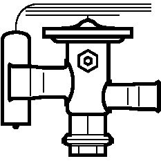068U2308 Danfoss Thermostatic expansion valve, TUA
