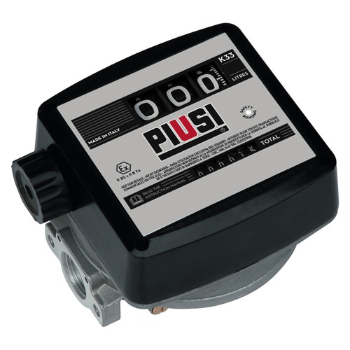PIUSI K33 ATEX 1 in. NPT Gasoline Meter (Gallons)