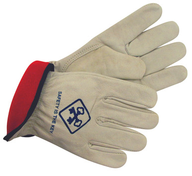 Select Grain Cowhide Keystone Thumb Fleece Lined Leather Driver, Small (12 Pair)