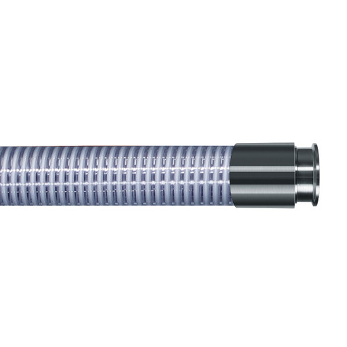 Kuriyama MILK 1 1/2 in. Food Grade PVC Liquid Suction Hose w/ Tri-clamp Ends