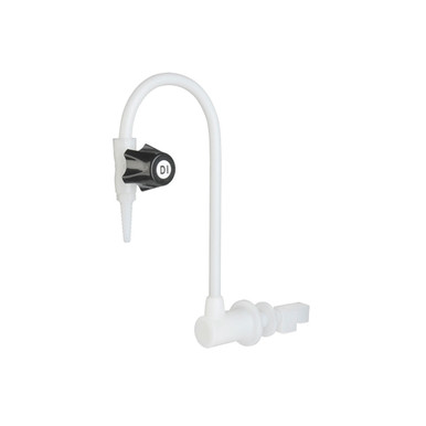 Marquest Scientific PVDF Recirculating High Purity Lab Faucet, Wall Mount