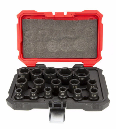 15 Piece 6 Point Impact Metric Proferred 1/2" Drive Socket Set