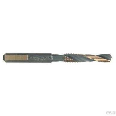 #DT-6 HSS Combination Drill & Tap Type 40-AG Gold Oxide (Qty. 1), Norseman Drill #21330