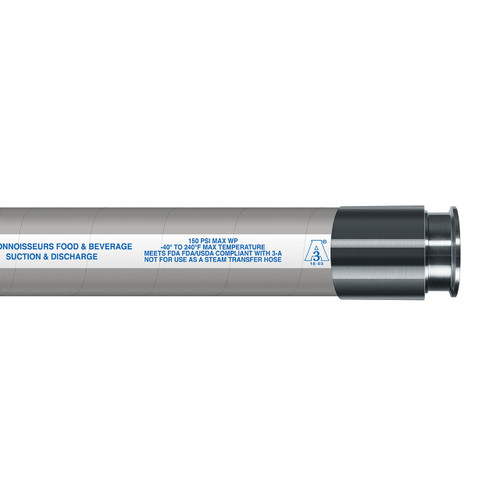 Novaflex 6500 Chlorobutyl Tube Connoisseurs Food & Beverage Hosew/ Tri-Clamp Ends