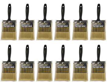 Wooster Genuine 4" Factory Sale Paintbrush 12-Pack, P3974-4-12PK