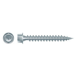 #9-15 x 2" Strong Point PoleGripper Screws, Unslotted Indented Hi-Hex Washer Head w/Shoulder, Type S, Strong-Shield Coated (3000/Bulk Pkg)