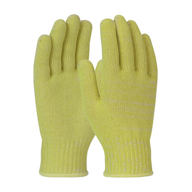 Yellow XL ACP Kevlar 7 Gauge Seamless Knit, Medium Weight with Silica Core, Yellow Gloves with ACP Technology 1 Dozen 07-KAH760/XL