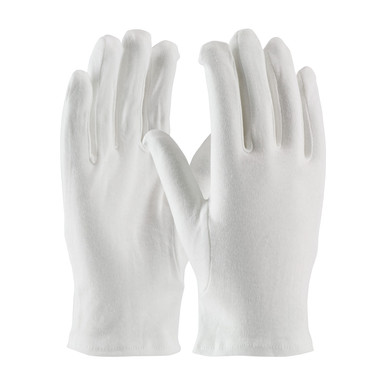 White M Cabaret 100% Cotton Dress, White, Open Cuff, No Raised Stitching Parade and Uniform Gloves 1 Dozen 130-100WMNZ/M