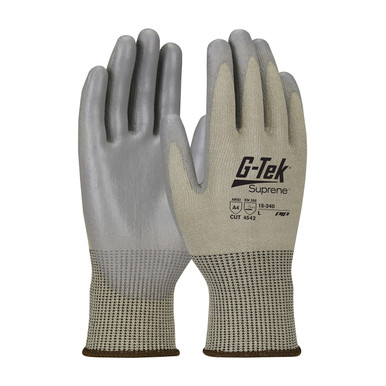 Tan XS G-Tek Suprene, Tan 13G Nano Shell, Black Neofoam Grip, A4 Gloves with Suprene Nanotech Fiber 1 Dozen 15-440/XS