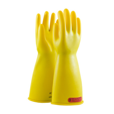 Yellow 8 NOVAX Insulating Glove, Class 0, 14 In., Ylw., Straight Cuff Novax Rubber Insulating Gloves 1 Pair 170-0-14/8