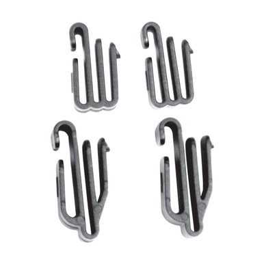 Black OS Clip Set for Lamp/Goggle Attachment Evolution 6100 Cap Style Hard Hats Hard Hat Accessories 281-CL-SET