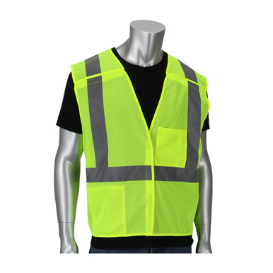 Hi-Vis Orange M Type R Class 2 Breakaway Mesh Vest Hook & Loop, 2 Pockets, Dual, OR Hi-Visibility Vest 302-V205OR-S/M