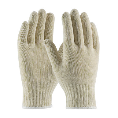 Natural L Cotton/Polyester, 7G , Standard Wgt, Natural Color Seamless Knits for General Duty 1 Dozen 35-C104/L