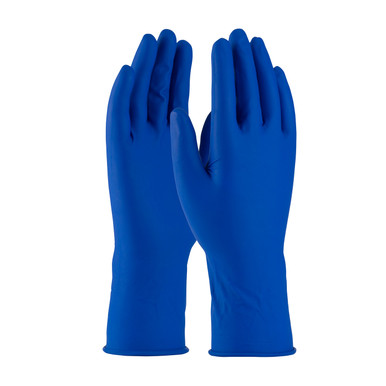 Blue M Ambi-Thix Indust Grade Disposable Latex, Blue 13 Mil Powdered, Text. Disposable Liquid-Proof Gloves 1 Box 62-327/M