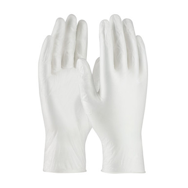 White S Ambi-Dex Disposable Vinyl, Ind. Grade, Clear, Powdered, 3 Mil Disposable Liquid-Proof Gloves 1 Box 64-V3000/S