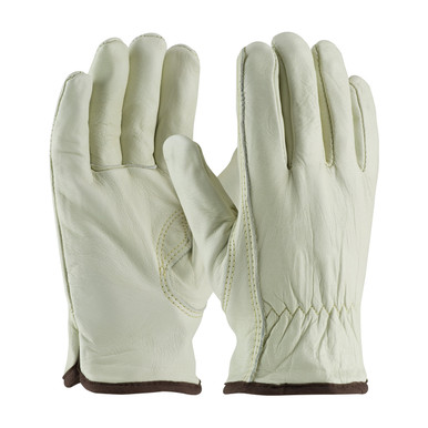 Natural S Top Grain Cowhide Drivers, Natural Cotton Lining, Keystone Thumb Insulated Driver's Gloves 1 Dozen 77-265/S