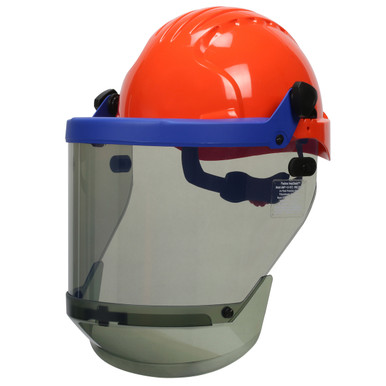 Gray OS 12 Cal/cm2 Arc Shield and Hard Hat Kit HRC 2 9150-56510